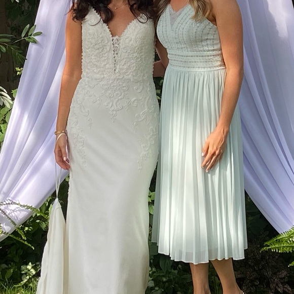 Dare to Love Mint Embroidered Midi Dress - Picture 11 of 12